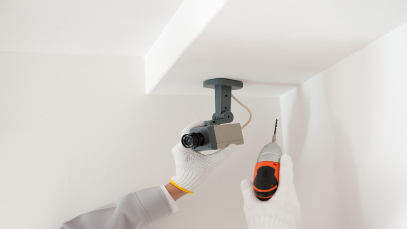 住宅のセキュリティ強化のための防犯カメラ設置