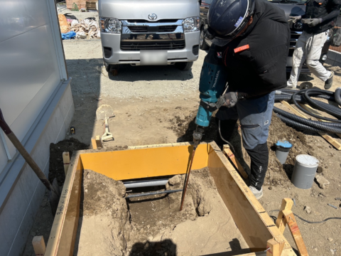 新設高圧設備工事に伴う接地工事(アース取得工事)